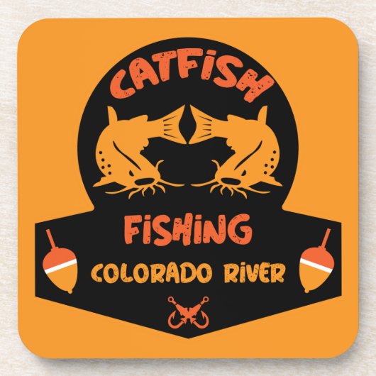 Catfishing Colorado Rivier Bier Onderzetter (Voorkant)