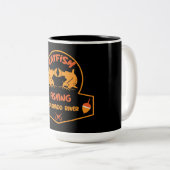 Catfishing Colorado Rivier Tweekleurige Koffiemok (Voorkant rechts)