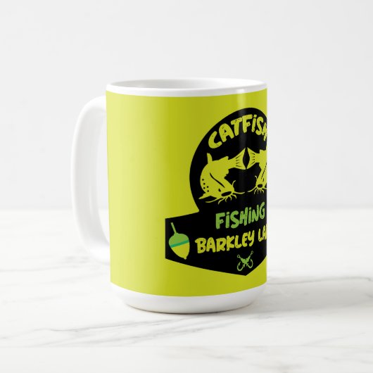 Catfishing Lake Barkley Kentucky Koffiemok (Voorkant links)