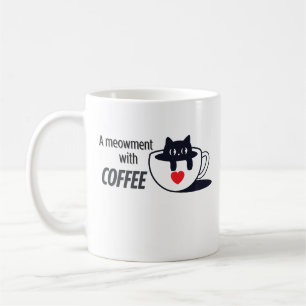 Catful Coffee Vibes – Sleepy Cat Art Koffiemok