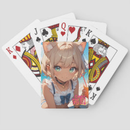  catgirl　猫耳娘の夏　クラシックトランプ pokerkaarten
