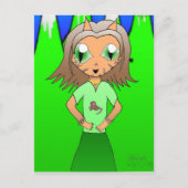 CatGirl Briefkaart (Voorkant)