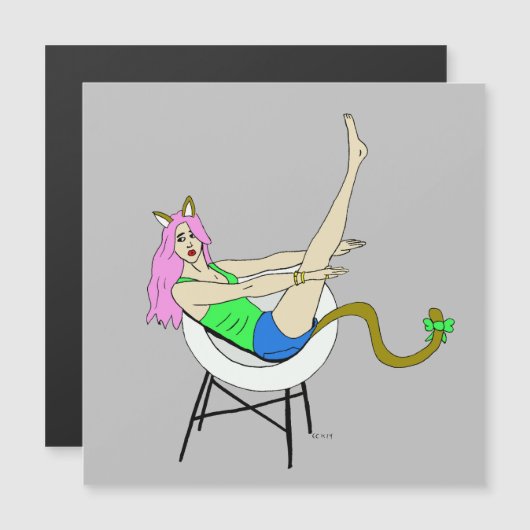 catgirl magnet (Voorkant / Achterkant)