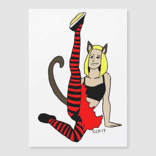 catgirl magnet (Voorkant)