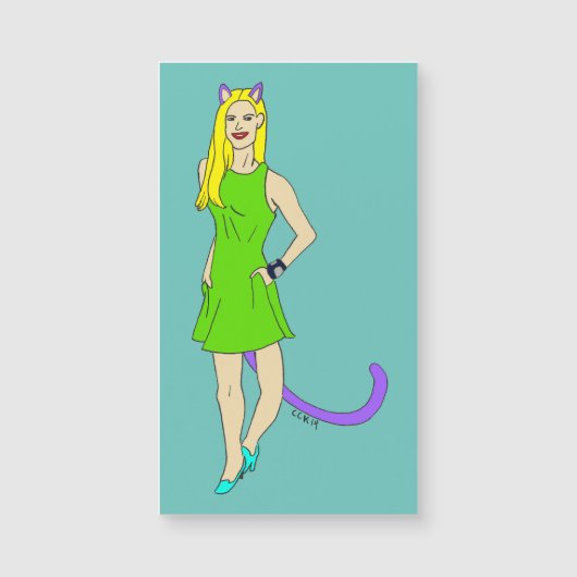 catgirl magnet (Voorkant)