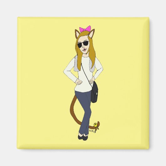catgirl magnet (Voorkant)