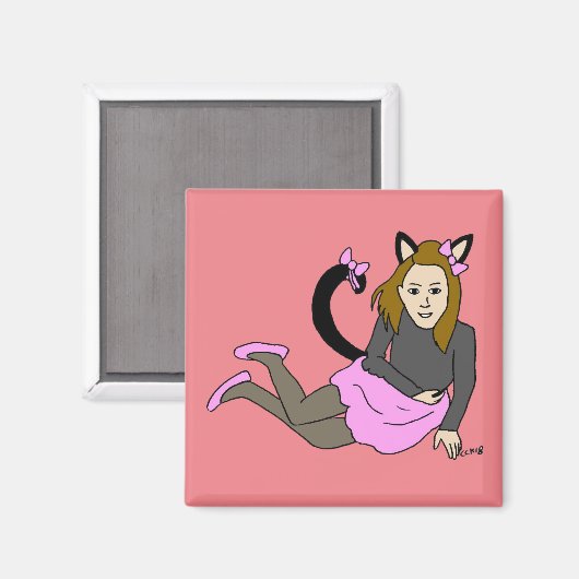 catgirl magnet (Voorkant / Achterkant)