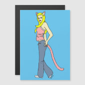 catgirl Magnetische Kaart (Voorkant / Achterkant)