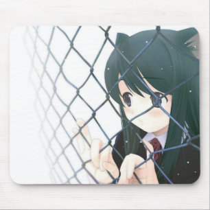 Catgirl mousepad muismat