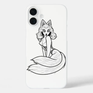 Catgirl-telefooncel iPhone 16 Plus Hoesje