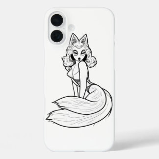 Catgirl-telefooncel iPhone 16 Plus Hoesje