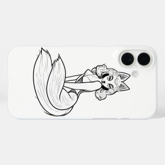 Catgirl-telefooncel Case-Mate iPhone Case (Achterkant (horizontaal))