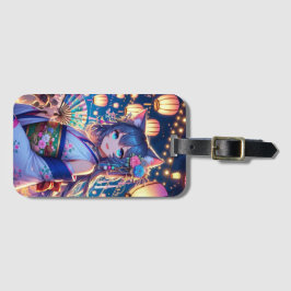 Catgirl's Joyful Dance bij Dusk Bagagelabel