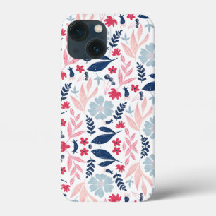 Cath Kidston Londense Ontwerp blauwe bloemen      Case-Mate iPhone Case