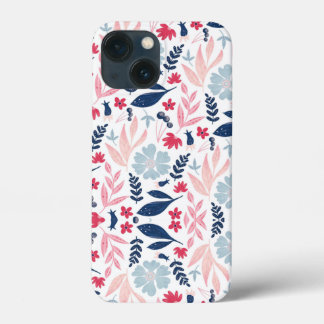 Cath Kidston Londense Ontwerp blauwe bloemen Case-Mate iPhone Case