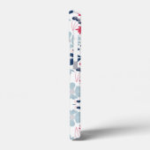 Cath Kidston Londense Ontwerp blauwe bloemen Case-Mate iPhone Case (Achterkant / Links)