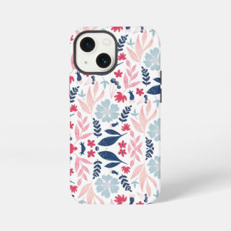 Cath Kidston Londense Ontwerp blauwe bloemen iPhone 13 Mini Hoesje