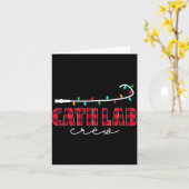 Cath Lab Crew Cardiology Nurse Rad Tech Christmas  Kaart (Gele Bloem)