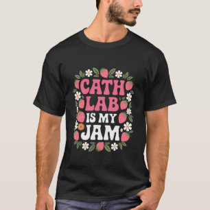 Cath Lab is My Jam Retro Cardiologie Verpleegster T-shirt
