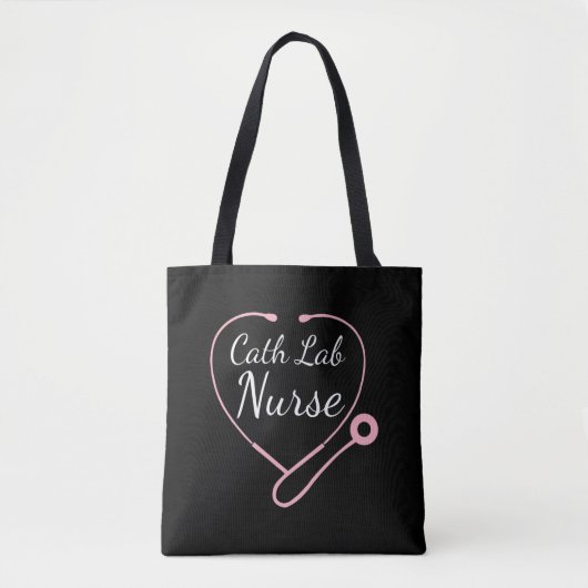 Cath Lab Nurse Cardiac Tote Bag (Voorkant)