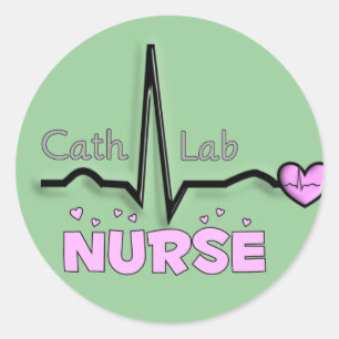 Cath Lab Nurse Gifts Ronde Sticker