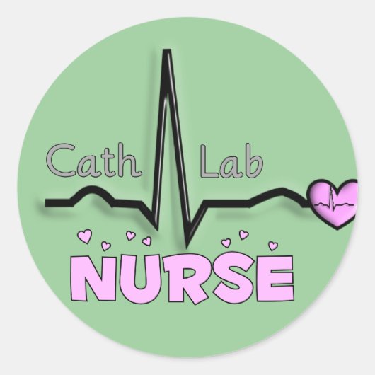 Cath Lab Nurse Gifts Ronde Sticker (Voorkant)