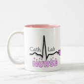 Cath Lab Nurse Gifts Tweekleurige Koffiemok (Links)