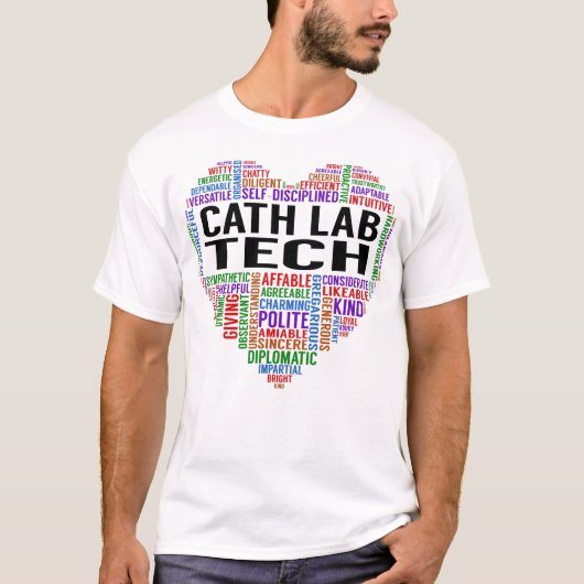 Cath Lab Tech Heart T-shirt (Voorkant)