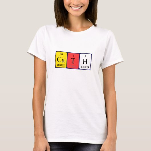 Cath periodiek table name shirt (Voorkant)