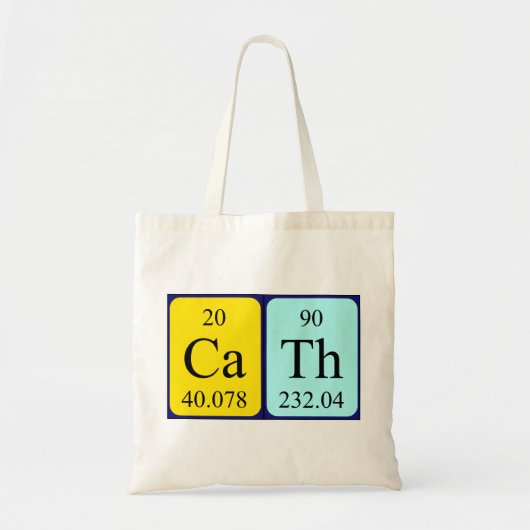 Cath periodieke table name canvas tas (Voorkant)