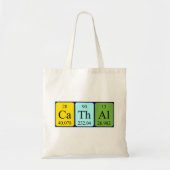 Cathal periodieke table name canvas tas (Voorkant)