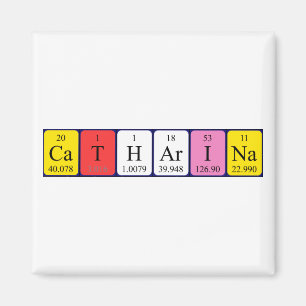 Catharina periodieke tabelnaam magnet