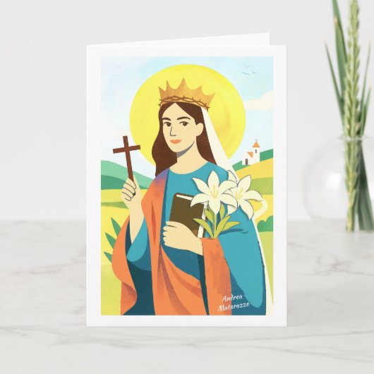 Catharina van Siena Feestdagen Kaart (Voorkant)