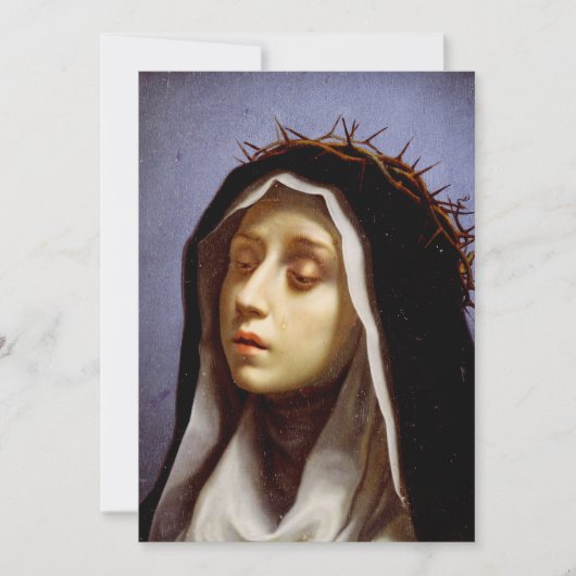 Catharina van Siena Feestdagenkaart (Voorkant)