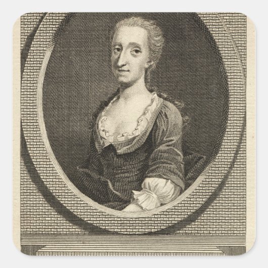 Catharine Cockburn Vierkante Sticker (Voorkant)