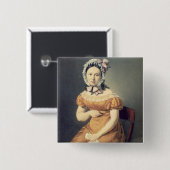Catharine, de vrouw van de kunstenaar, 1825 vierkante button 5,1 cm (Voorkant /achterkant)