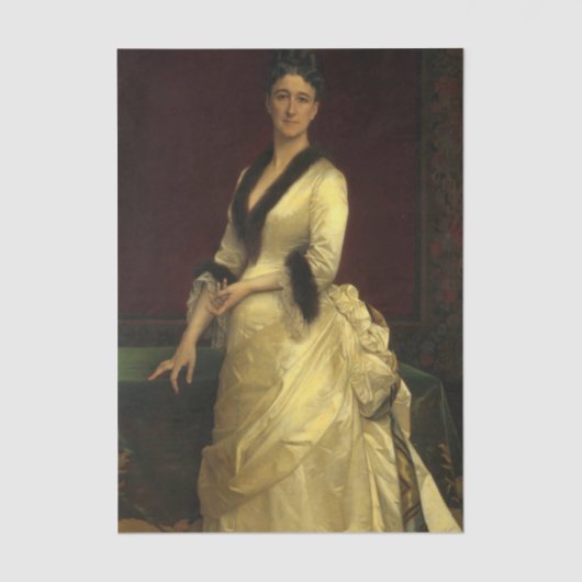 Catharine Lorillard Wolfe by Alexandre Cabanel  Tissuepapier (Voorkant)