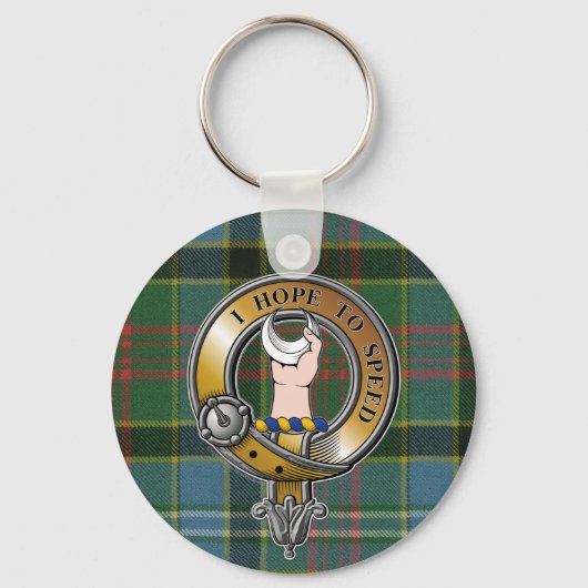 Cathcart Tartan & Badge Sleutelhanger (Voorkant)