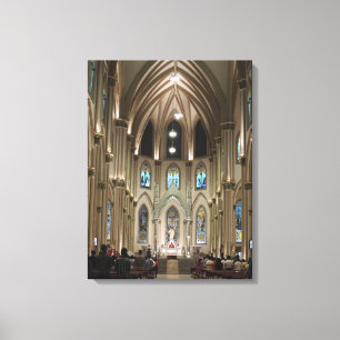 Cathedraal-Arches & Glass - Guayaquil, Ecuador Canvas Afdruk