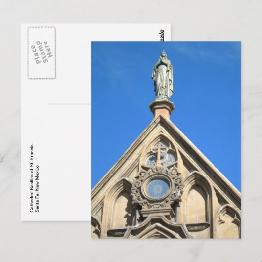 Cathedraal Basilica St. Francis Santa Fe NM Briefkaart (Voorkant / Achterkant)