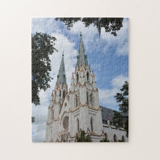 Cathedraal Basilica van Sint-John de Baptist Savan Legpuzzel (Verticaal)
