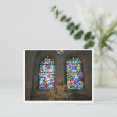 cathedraal beeldglas briefkaart (Staand voorkant)