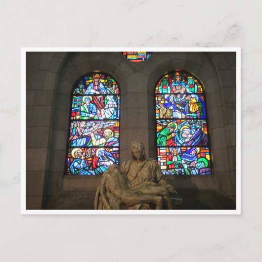 cathedraal beeldglas briefkaart (Voorkant)
