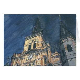 Cathedraal bij nacht