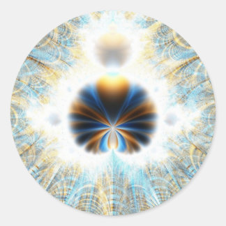 Cathedraal binnensteiger ronde sticker