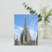 Cathedraal Briefkaart Barcelona (Staand voorkant)