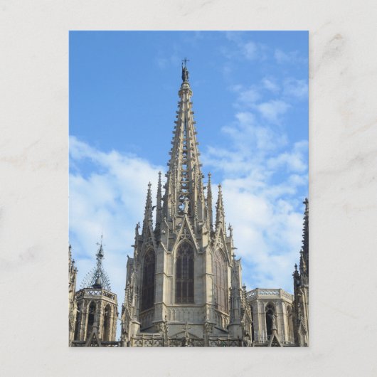 Cathedraal Briefkaart Barcelona (Voorkant)