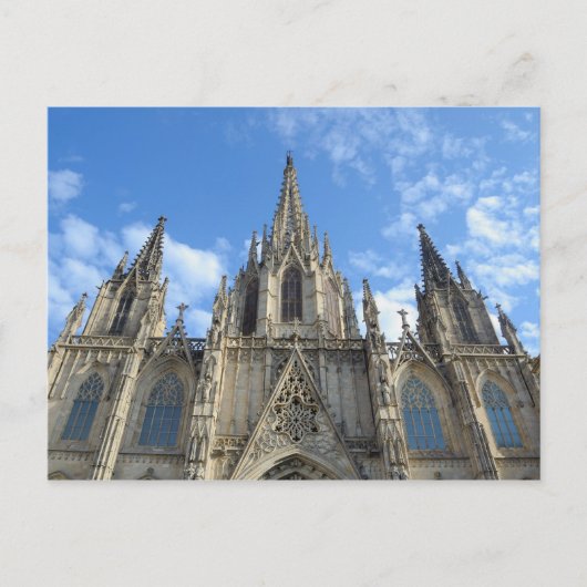 Cathedraal Briefkaart Barcelona (Voorkant)
