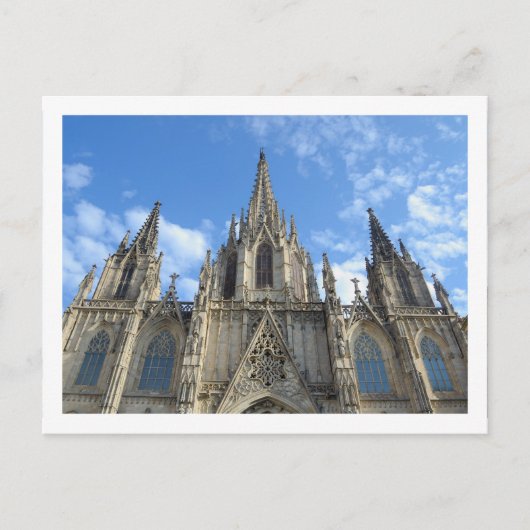 Cathedraal Briefkaart Barcelona (Voorkant)