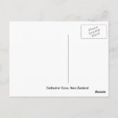 "Cathedraal Cove, New Zealand" Travel Briefkaart (Achterkant)